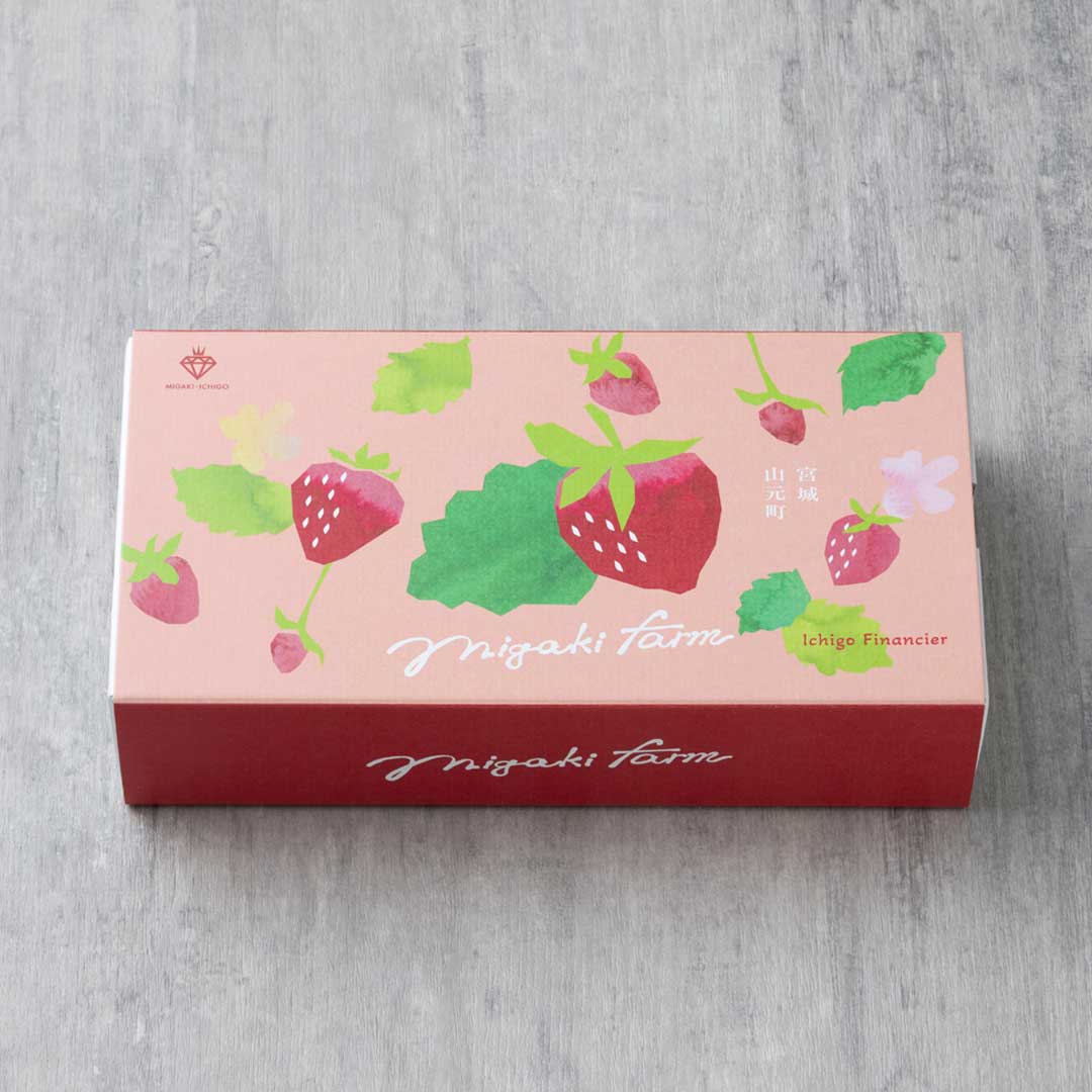 賞味期限間近【MIGAKI FARM CRAFT】いちごフィナンシェ(1箱4個入)